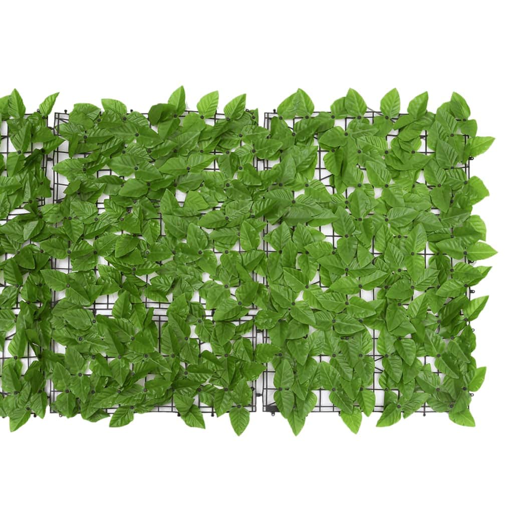 Outdoor Umbrellas & Sunshades - Balcony Privacy Screen with Green Leaves Stylish