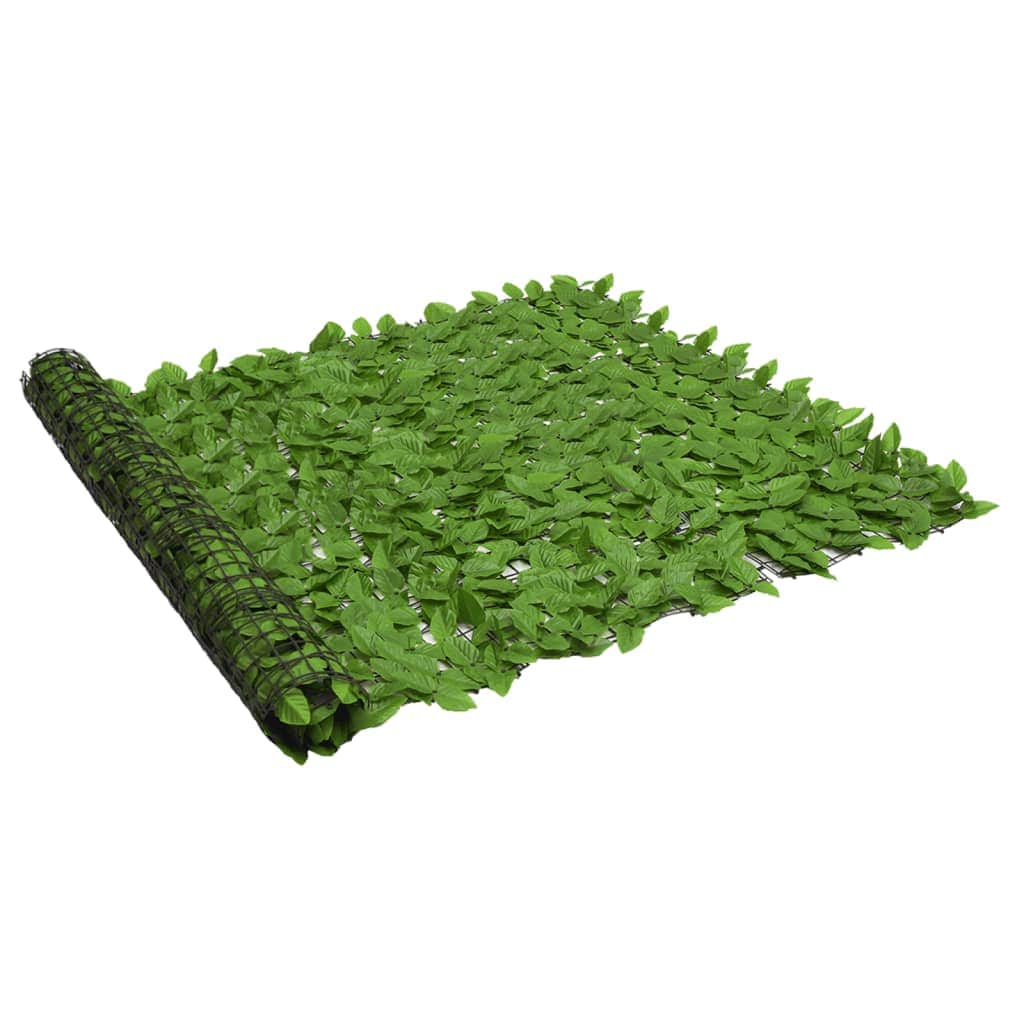 Balcony Privacy Screen with Green Leaves Stylish