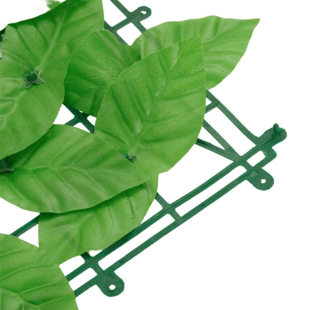 Balcony Privacy Screen with Green Leaves Stylish