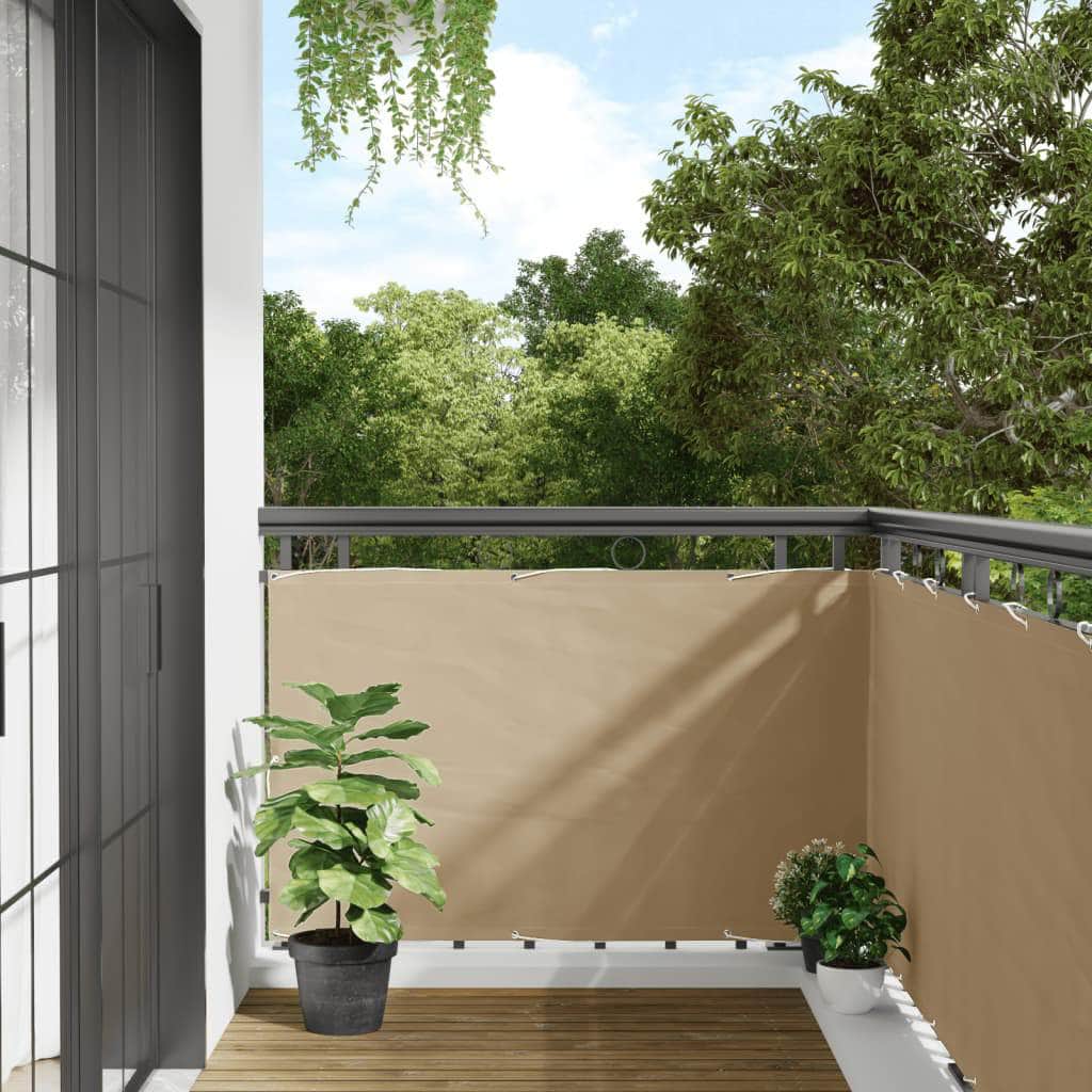 Balcony Screen Oxford Fabric Beige - Simple deals
