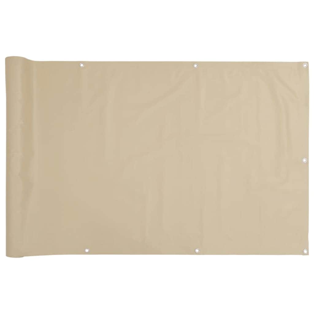 Balcony Screen Oxford Fabric Beige - Simple deals