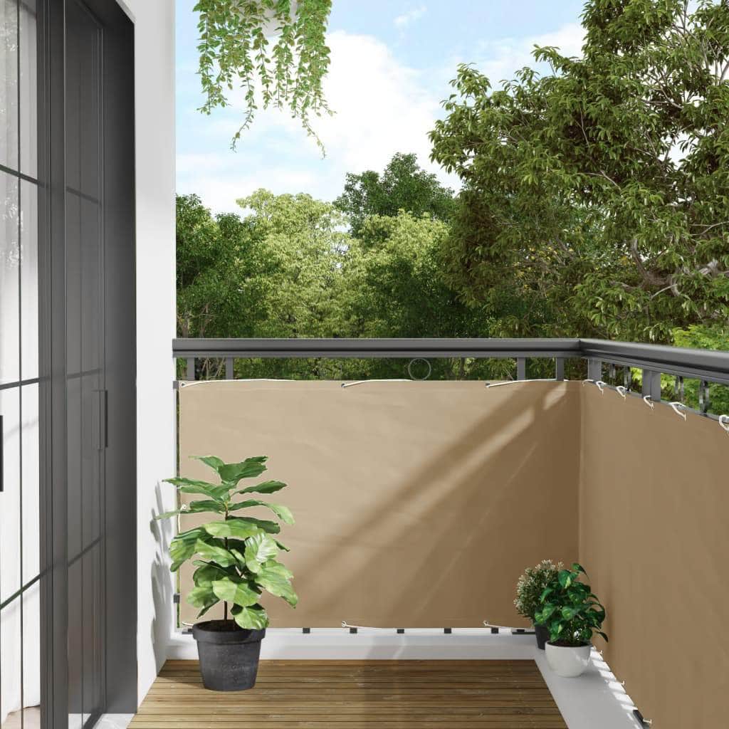 Balcony Screen Oxford Fabric / Beige - Simple deals