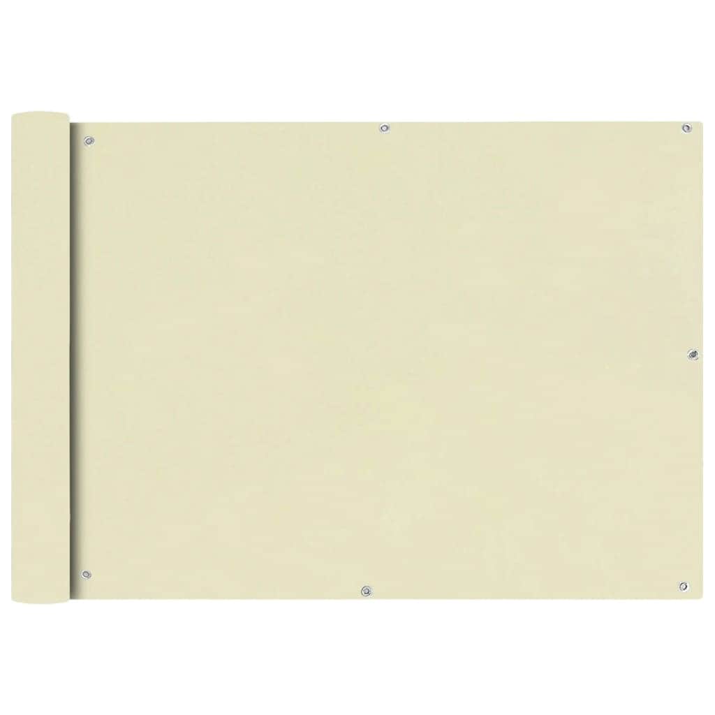 Balcony Screen Oxford Fabric Cream - Simple deals