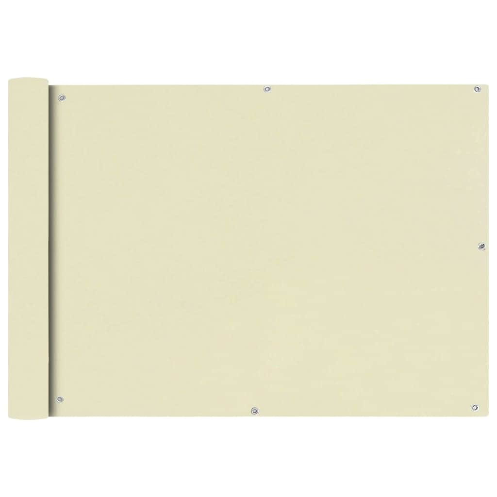 Balcony Screen Oxford Fabric - Cream - Simple deals