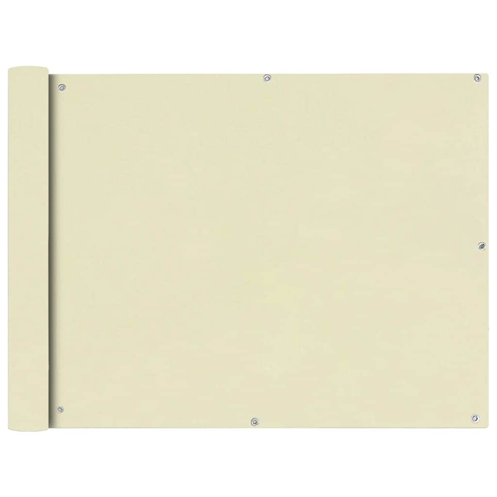 Balcony Screen Oxford Fabric, Cream - Simple deals