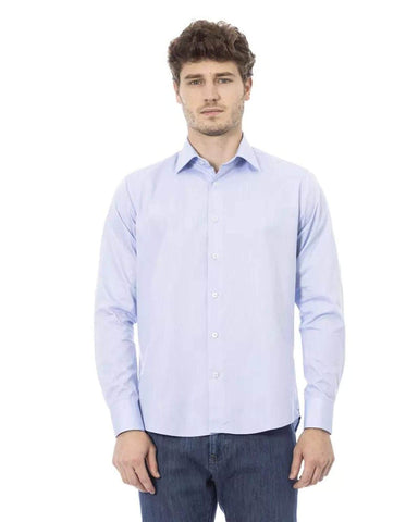 Baldinini Trend Men's Light Blue Cotton Shirt