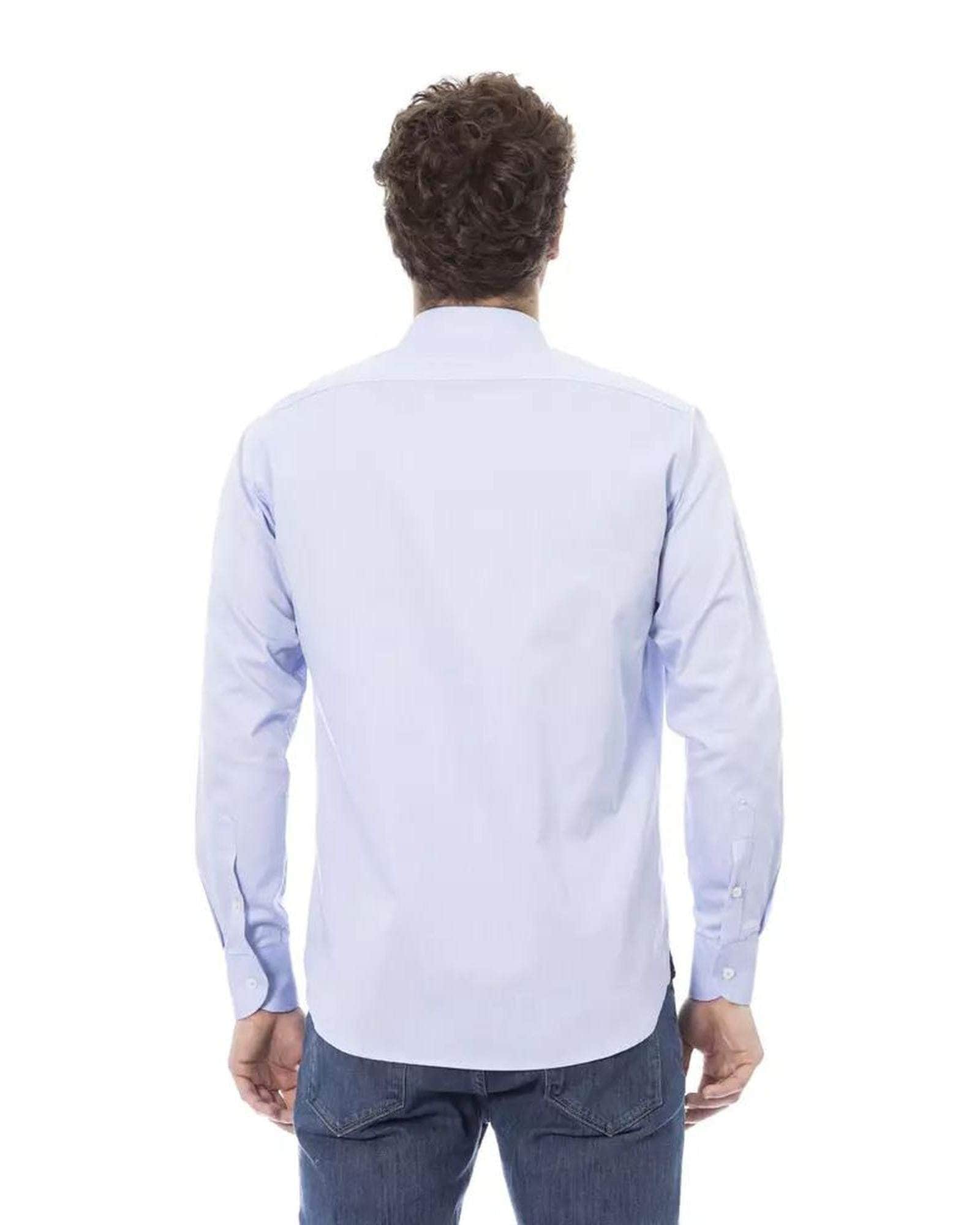 Baldinini Trend Men's Light Blue Cotton Shirt