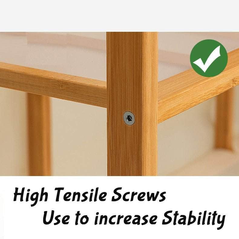 Bamboo Clothes Rack With Dustproof Cover