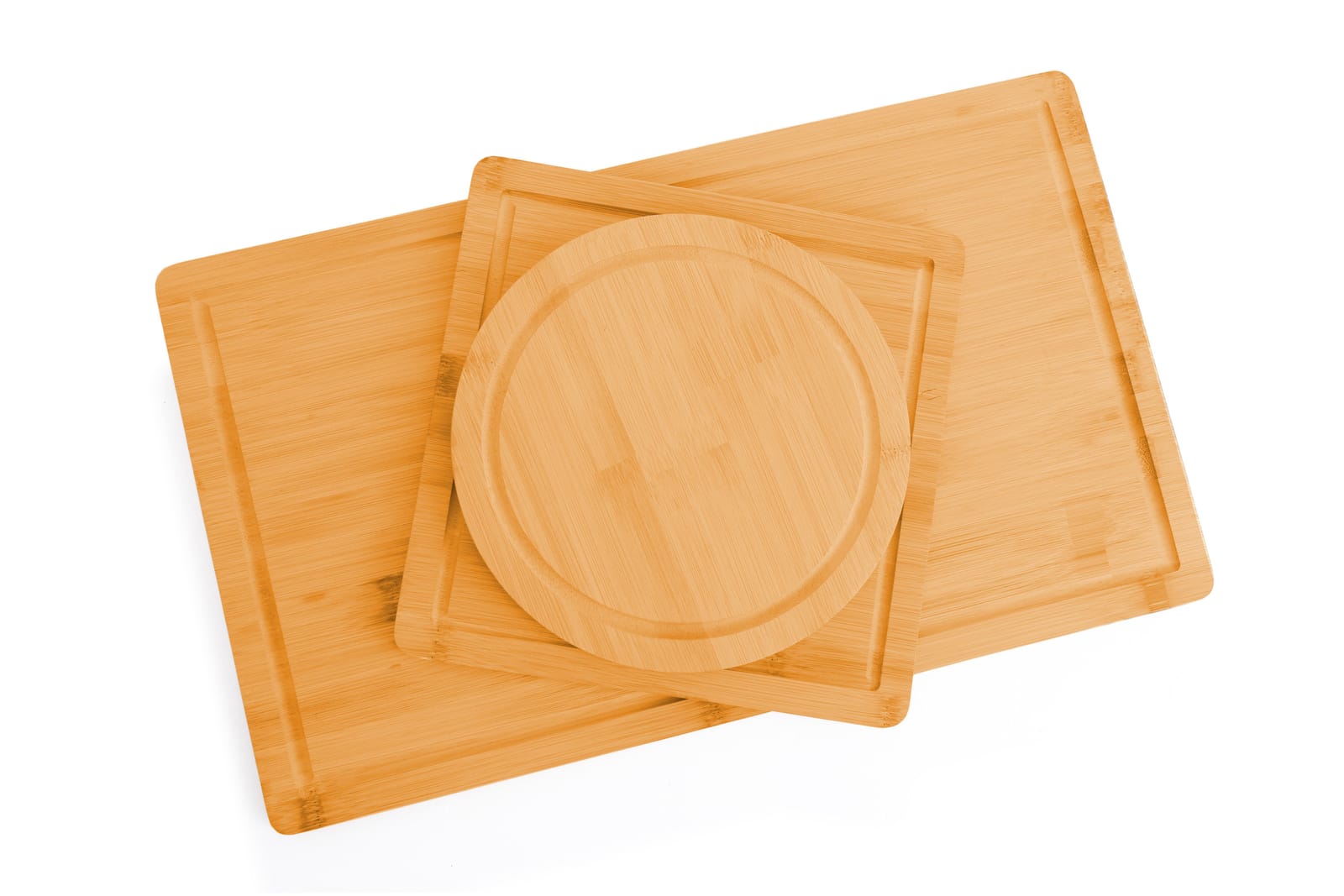 3-Piece Bamboo Cutting Board Set With Juice Groove And Mobile Holder, Kitchen Utensils - photo 15