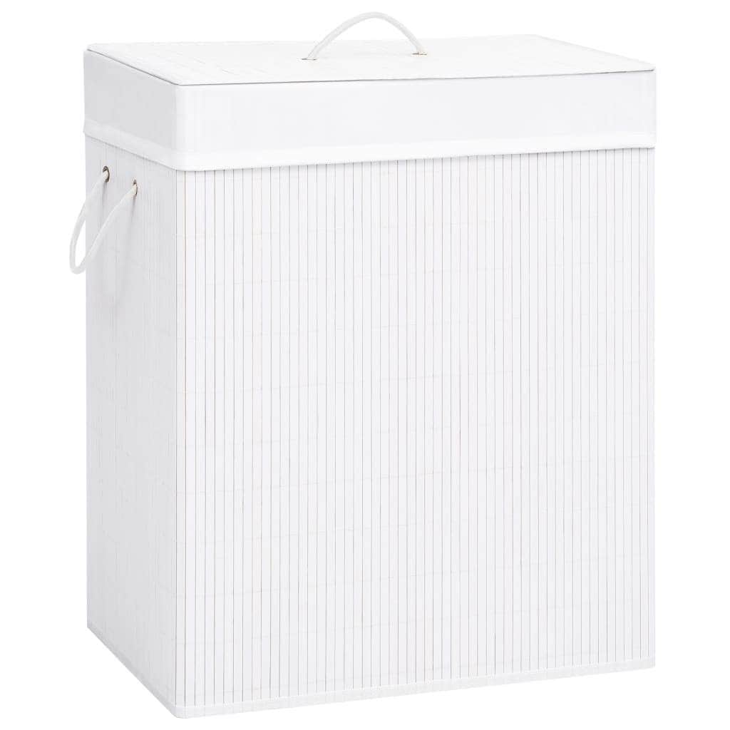 Bamboo Laundry Basket White