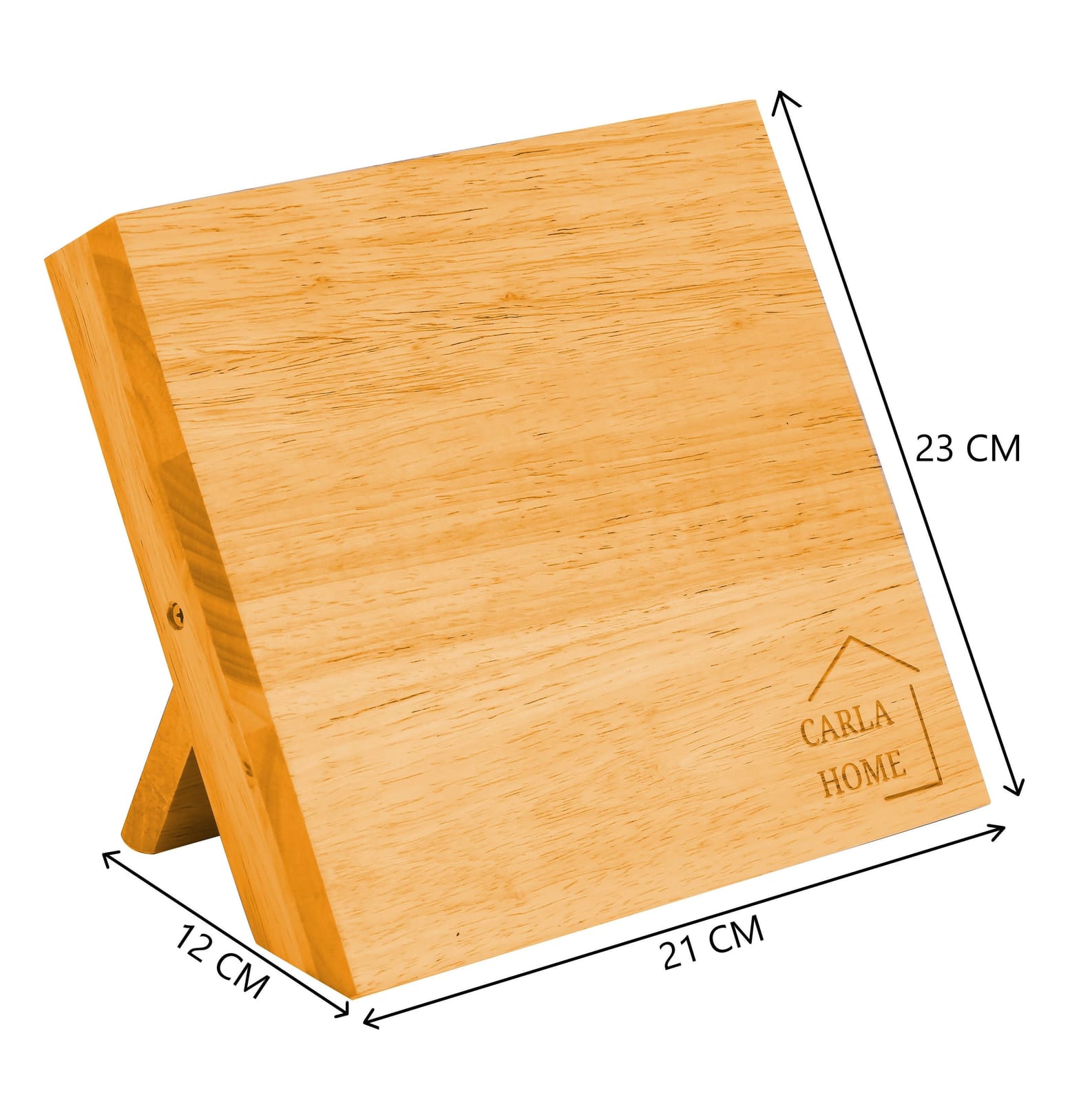 Natural Bamboo Magnetic Knife Block Holder with Strong Magnets Storage with Natural colour