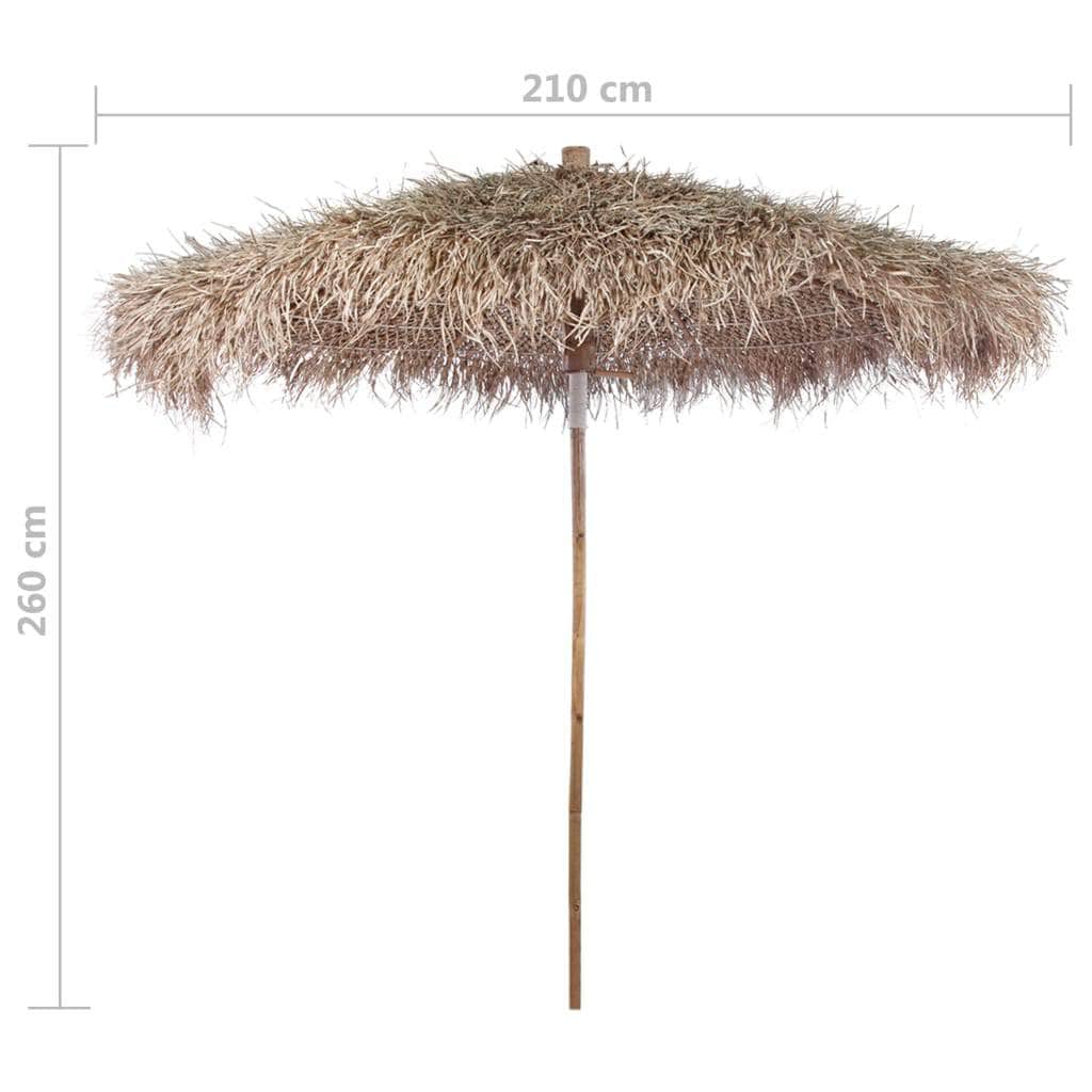 Bamboo Parasol with Banana Leaf Roof 210 cm - Simple deals