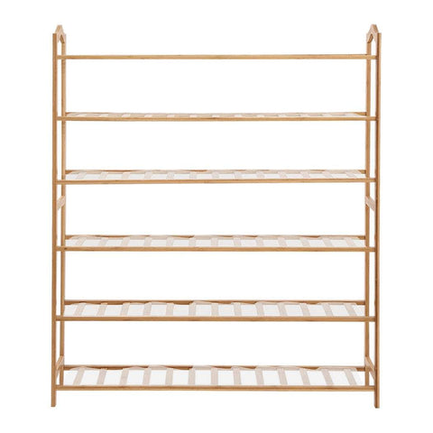 Bamboo Shoe Rack Storage Wooden 80cm