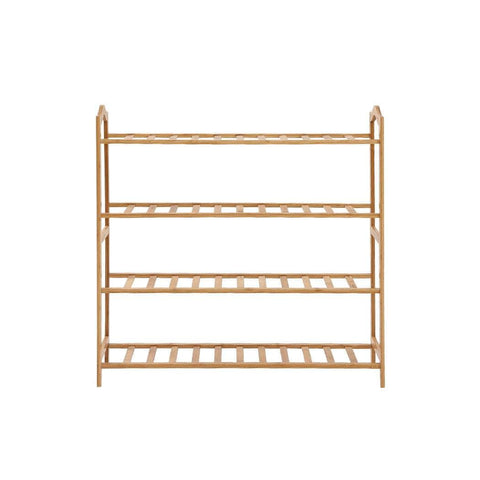 Bamboo Shoe Rack Storage Wooden-Elegant