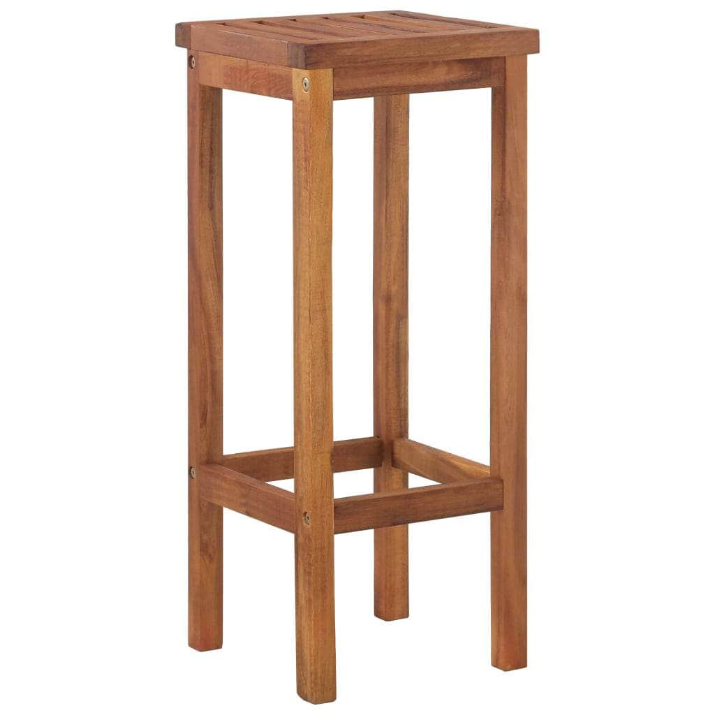 Bar Chairs 2 pcs Solid Acacia Wood - Simple deals