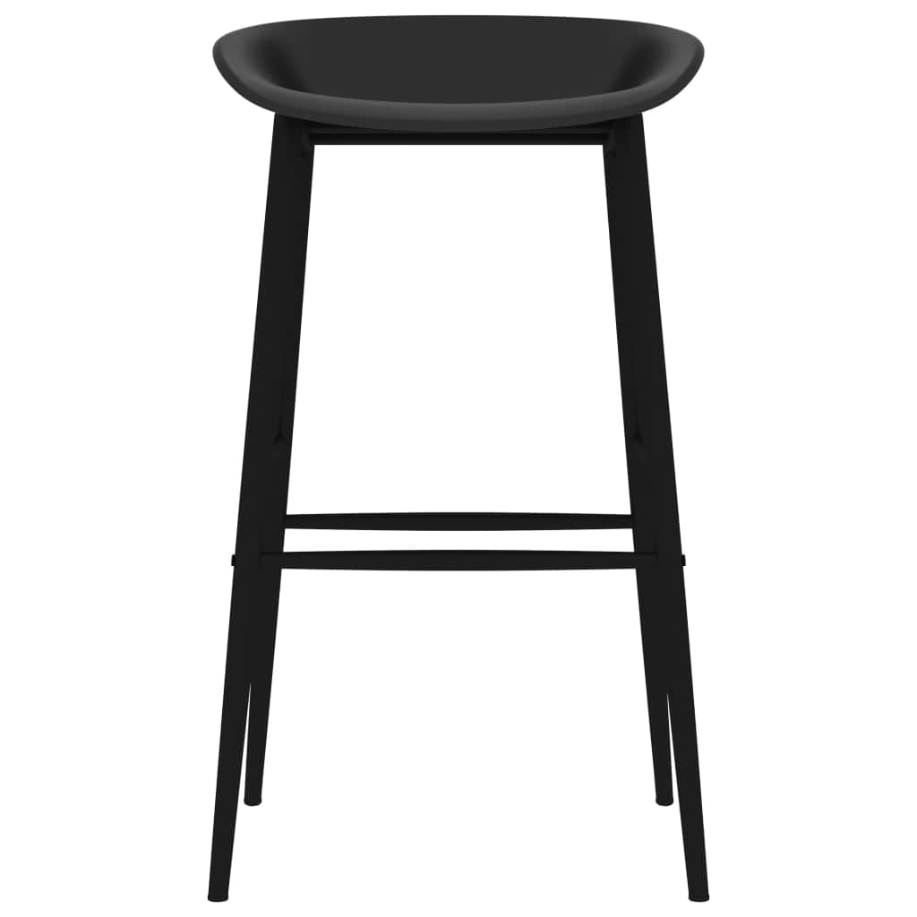 Bar Chairs 4 pcs Black | Black colour