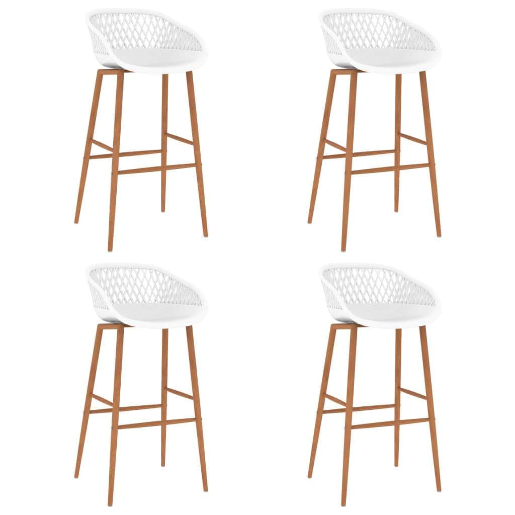 Bar Chairs 4 pcs White