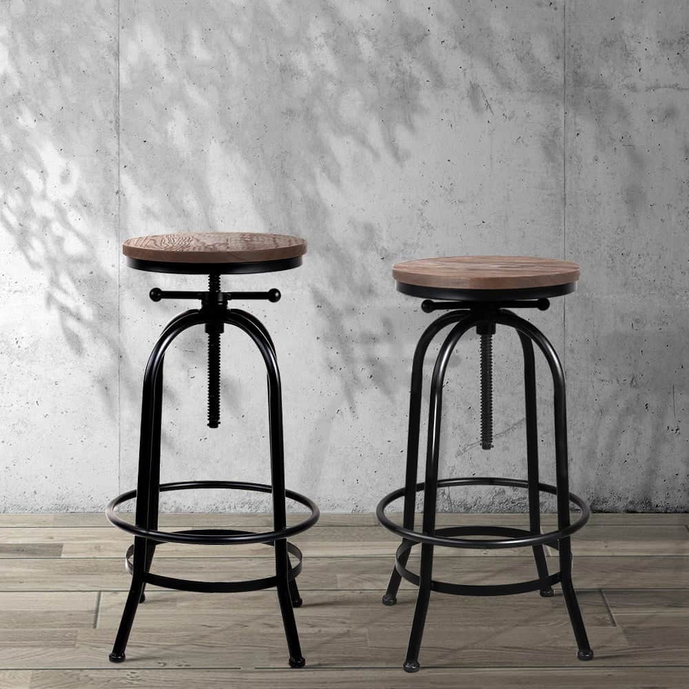 Bar Stools Adjustable Wood Chairs