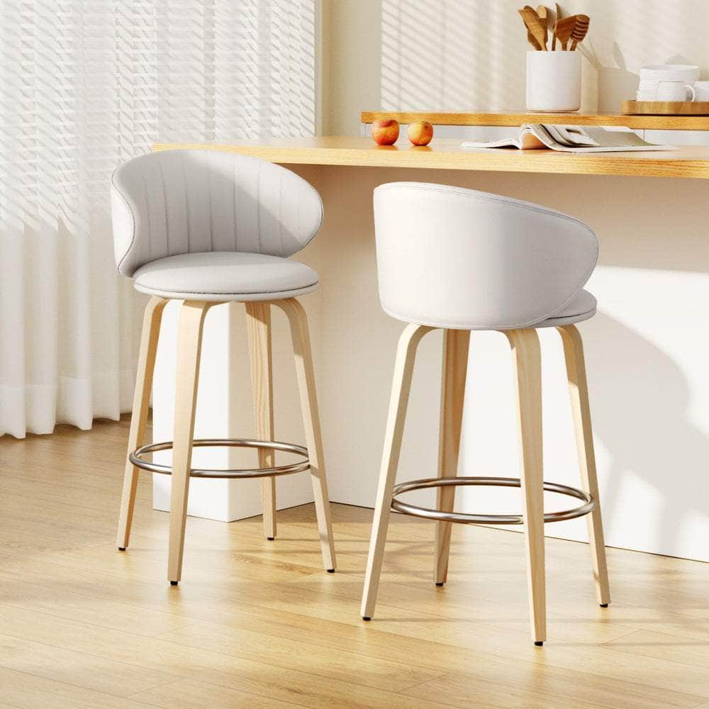 Bar Stools Dining Chairs Contoured Leather Wood Stool