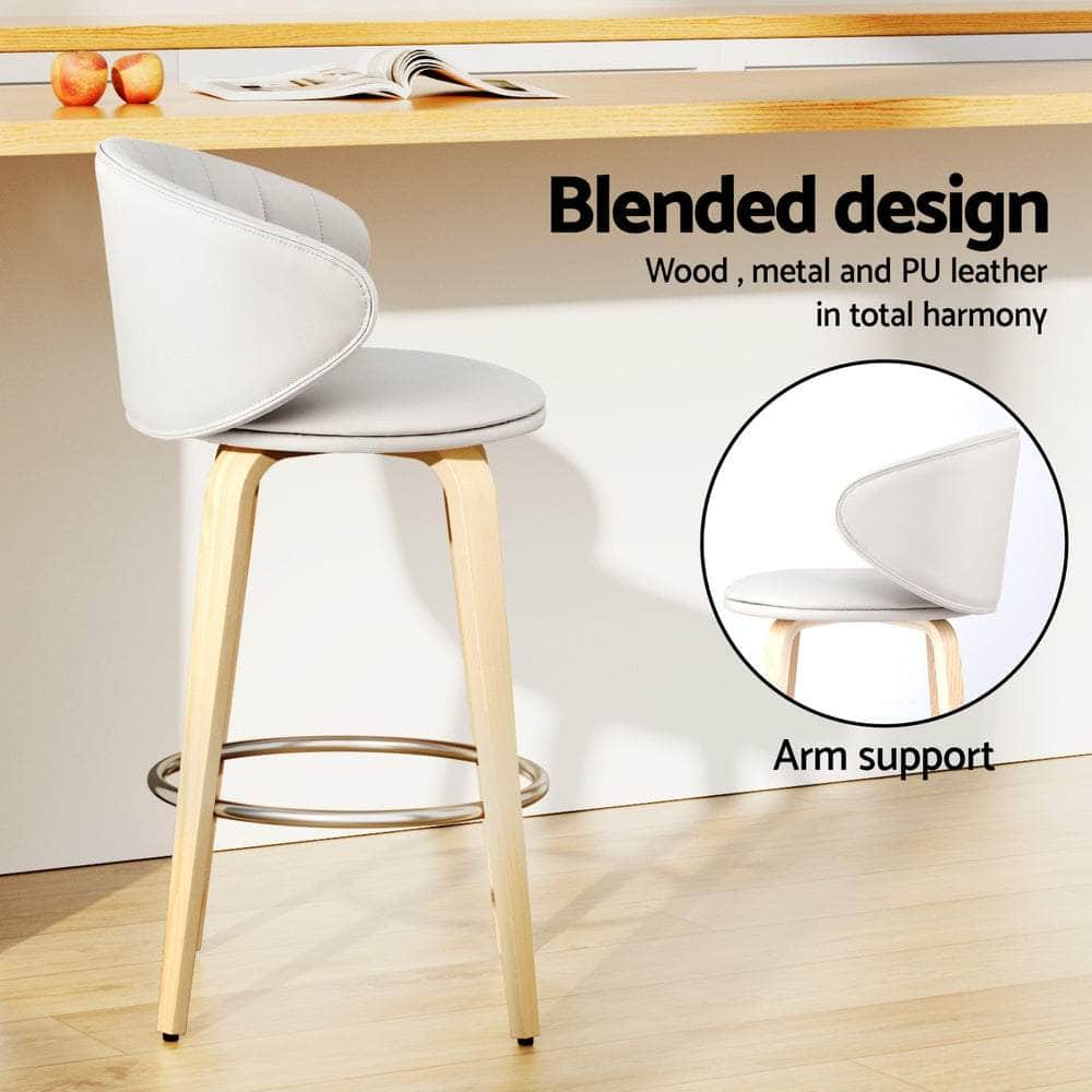 Bar Stools Dining Chairs Contoured Leather Wood Stool