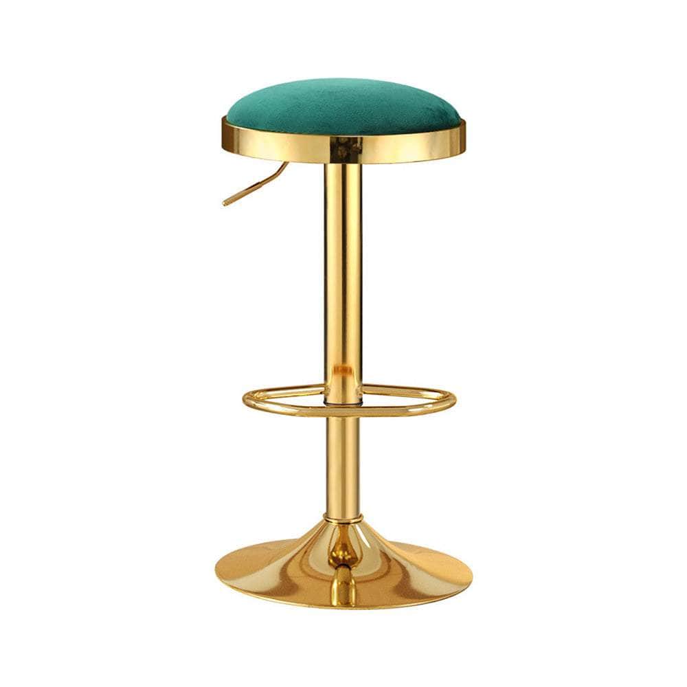 Bar Stools Kitchen Dining Chairs Velvet Padded Stool Green