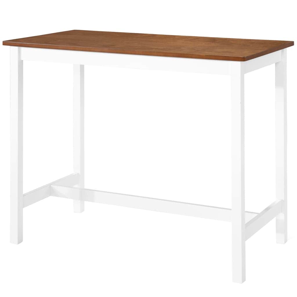 Kitchen & Dining Furniture Sets - Bar Table and Stool Set 3 Pieces MDF Dark Brown