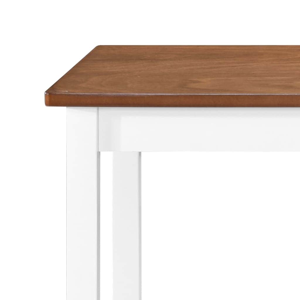 Bar Table and Stool Set 3 Pieces MDF Dark Brown - Brown colour