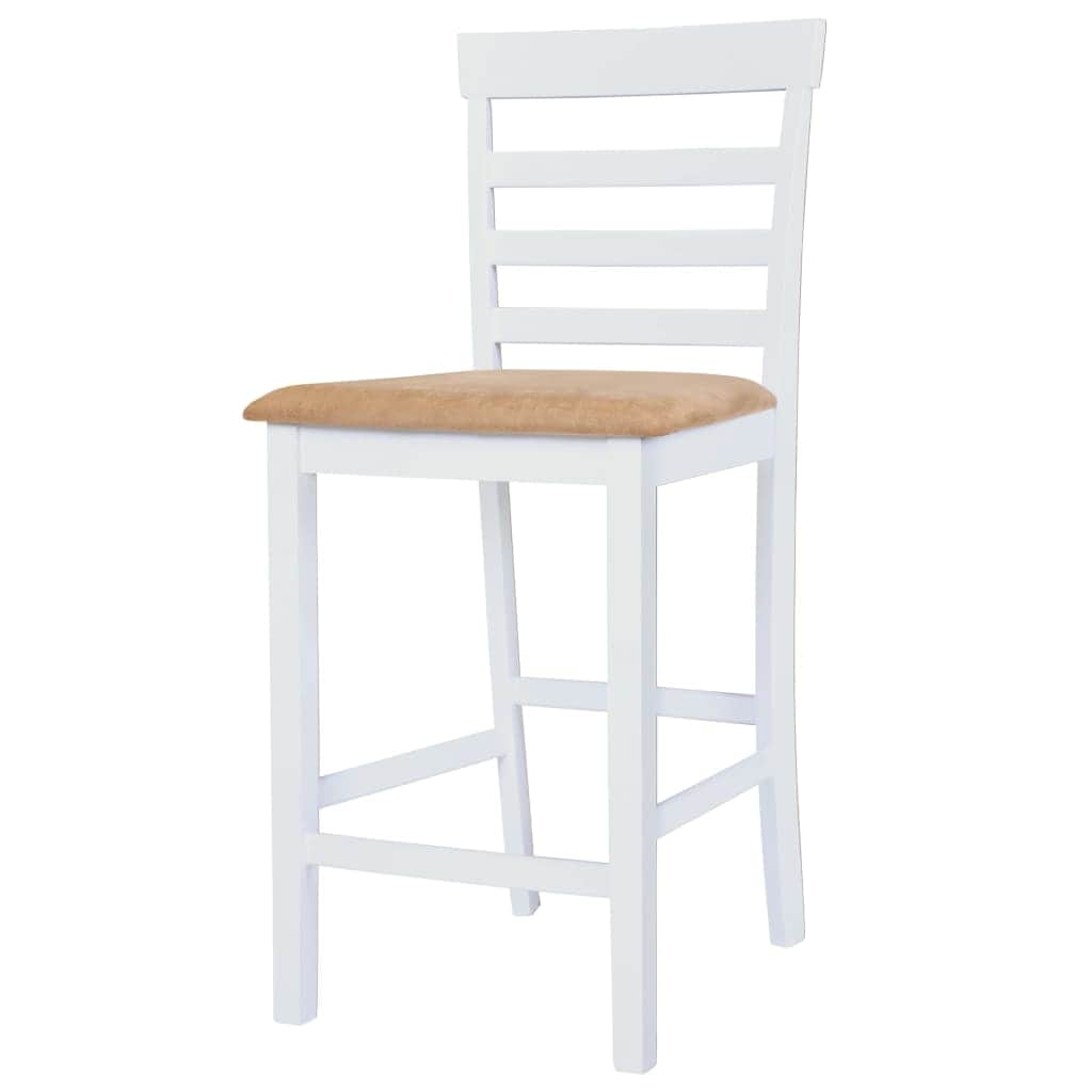 Brown colour - Bar Table and Stool Set 3 Pieces MDF Dark Brown - photo 12