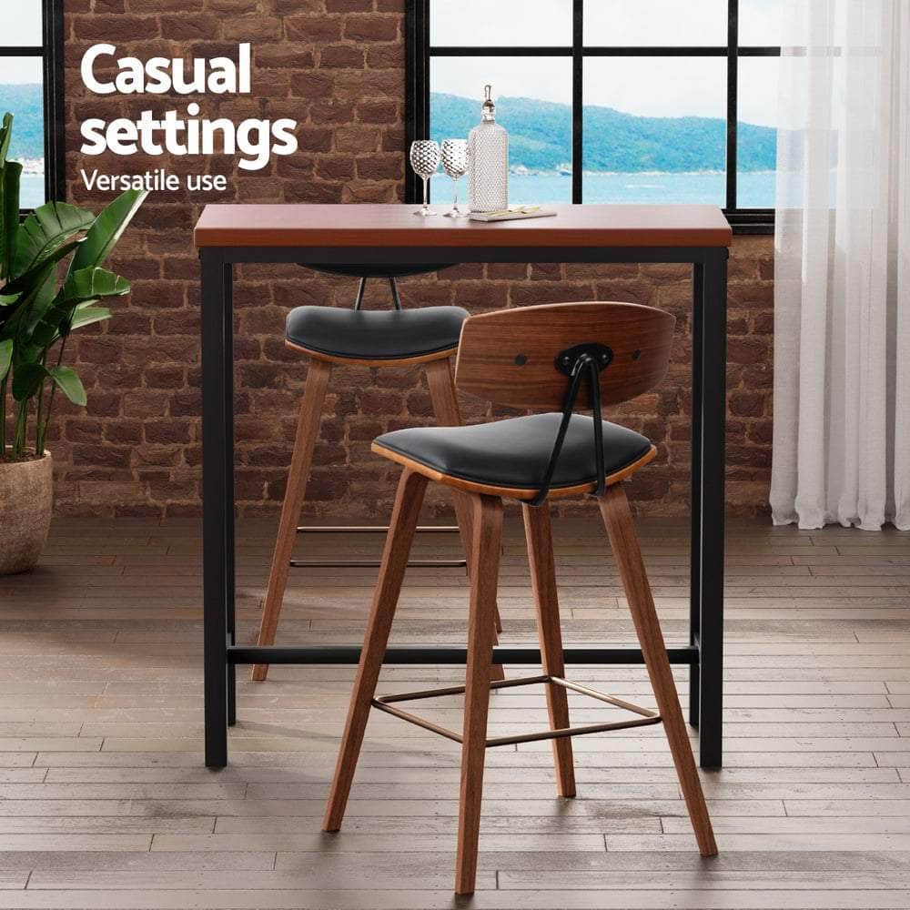 Bar Table and Stools Set Dining Desk Kitchen Chairs Cafe Pub