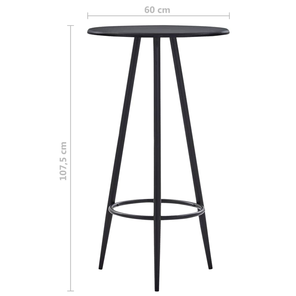Bar Table Black MDF | Kitchen & Dining Room Tables