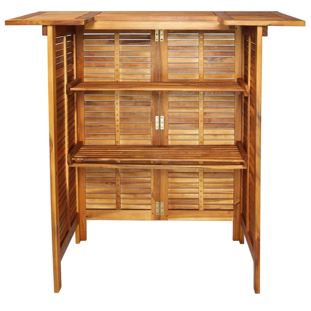 Bar Table Solid Acacia Wood - Simple deals
