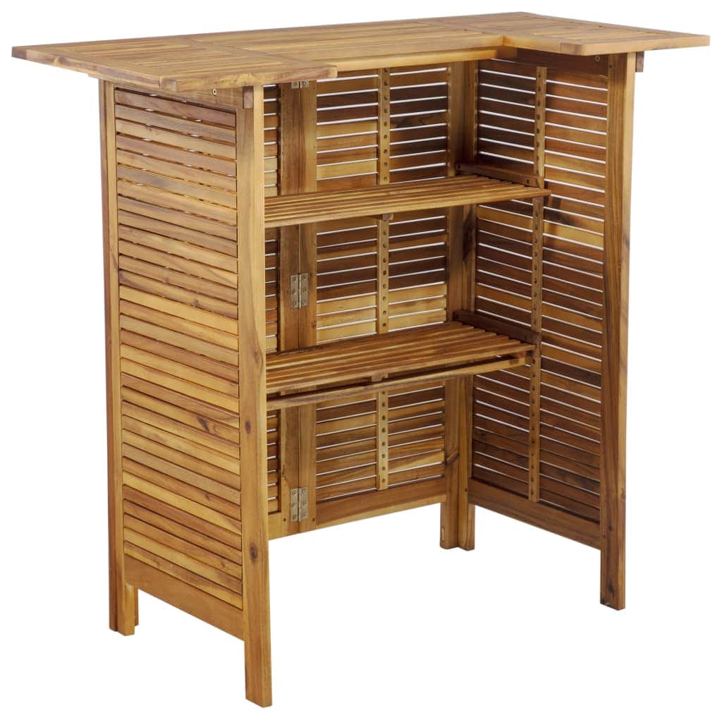Bar Table Solid Acacia Wood - Simple deals