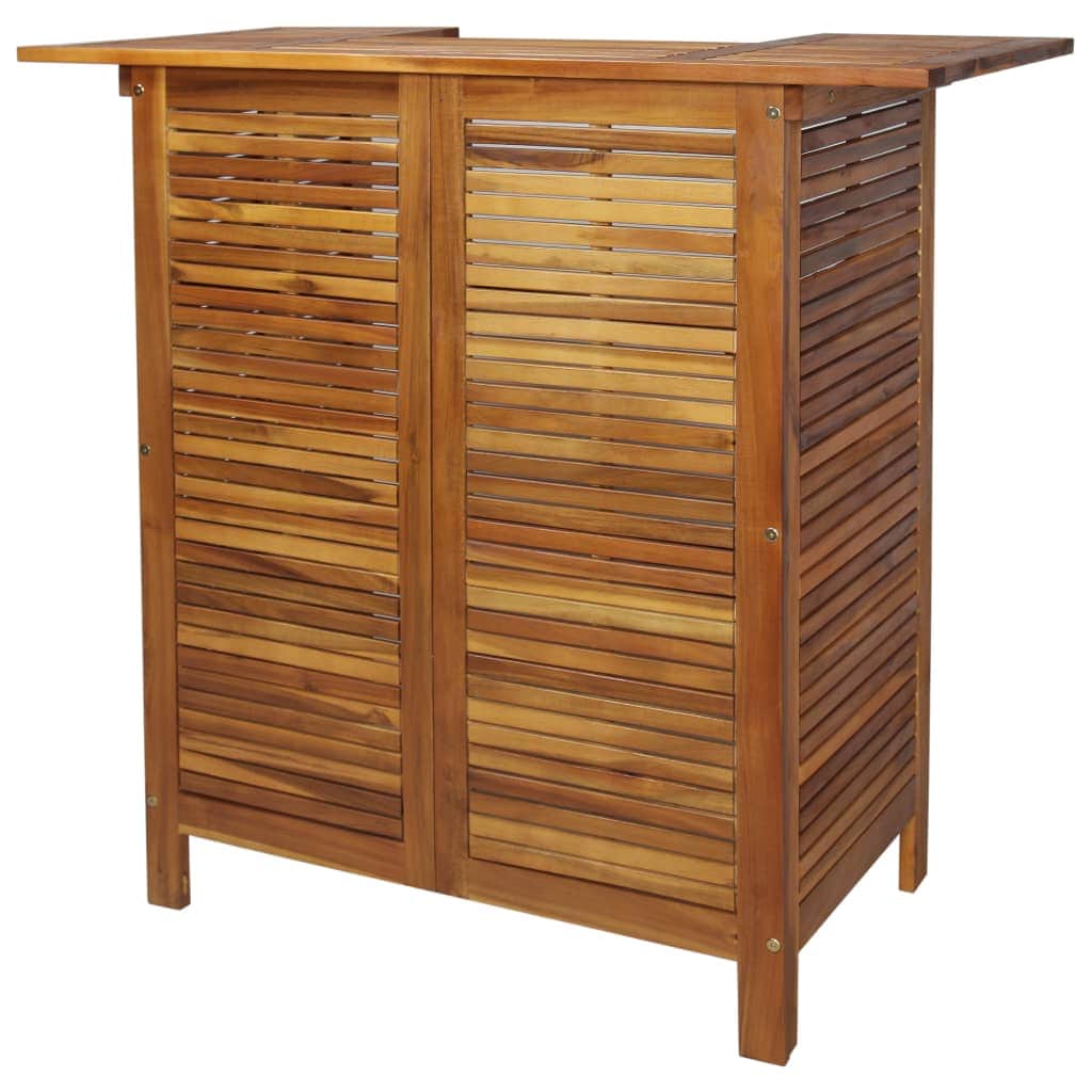 Bar Table Solid Acacia Wood - Simple deals