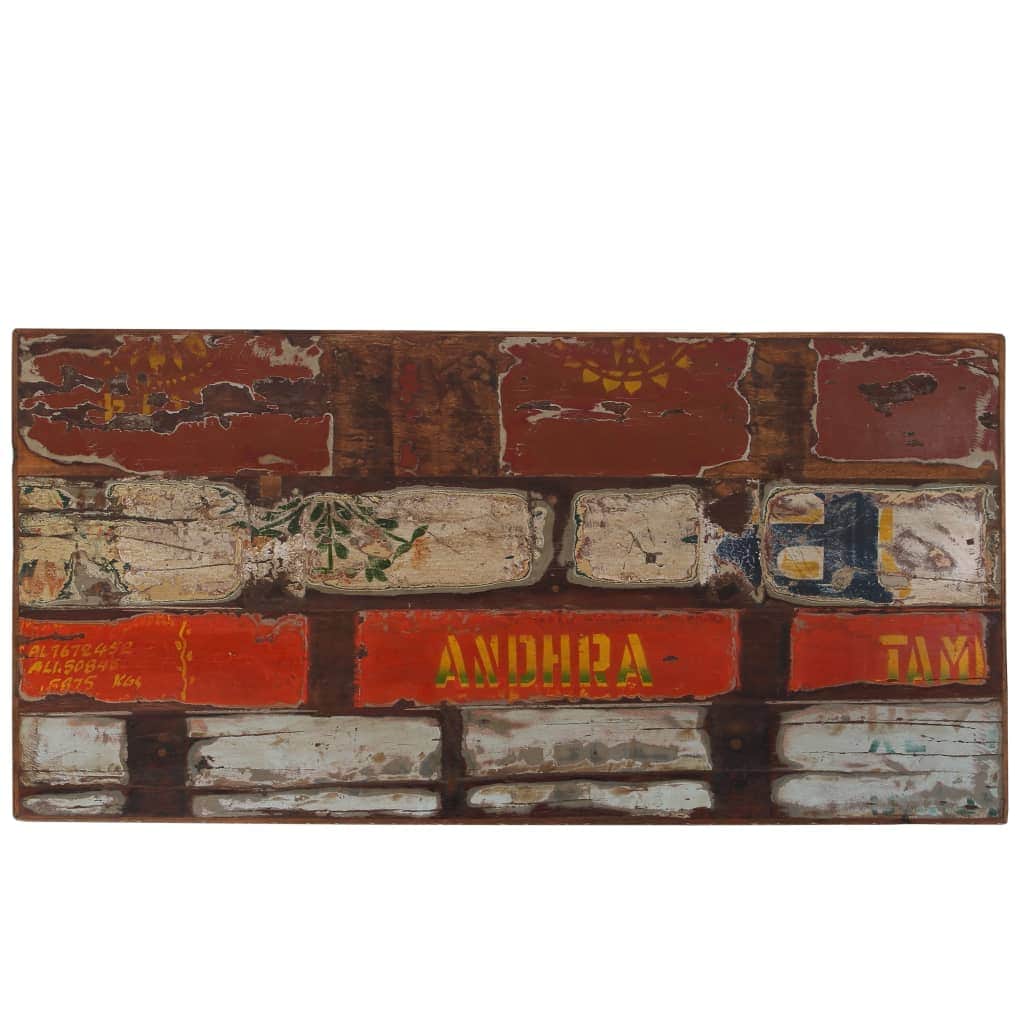 Bar Table steel Solid Reclaimed Wood Multicolour