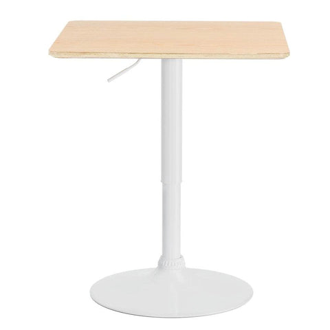 Bar Table Swivel Base Gas Lift Counter Dining Table Square Pine