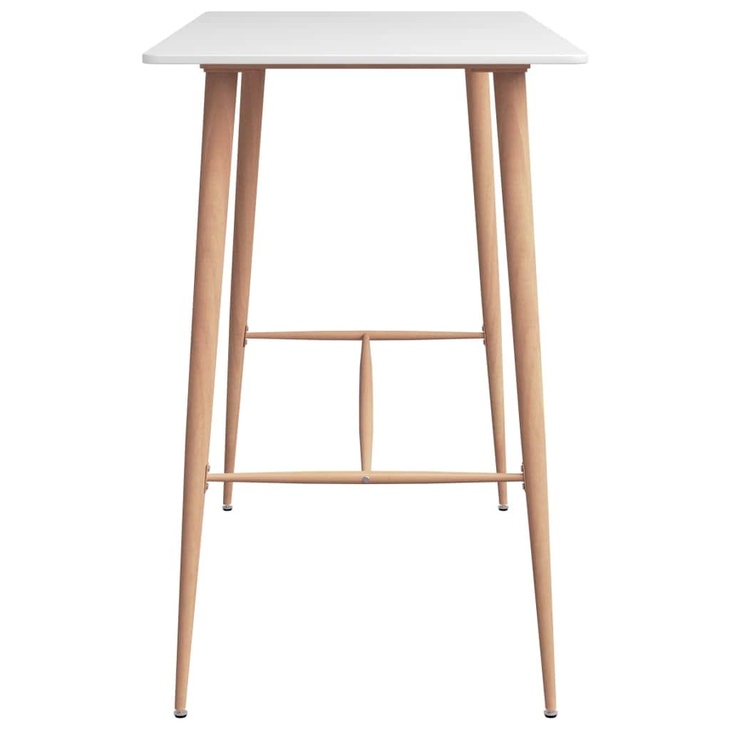 Bar Table White Metal | Metal finish