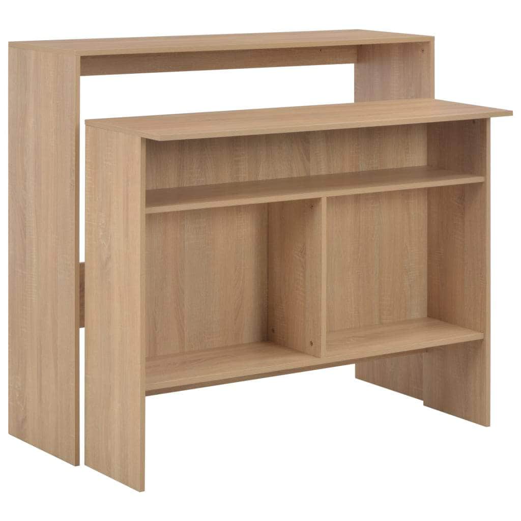 Bar Table with 2 Table Tops Oak