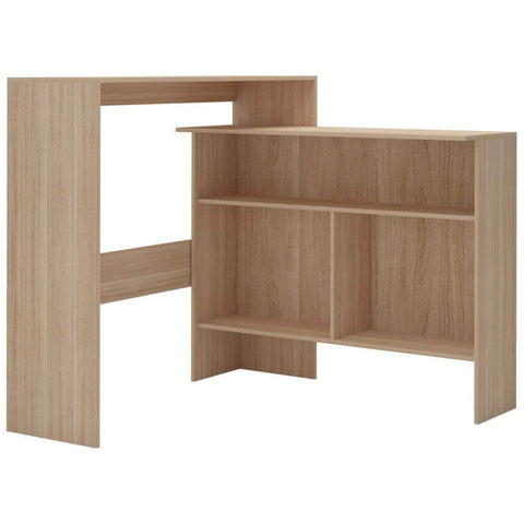 Bar Table with 2 Table Tops Oak
