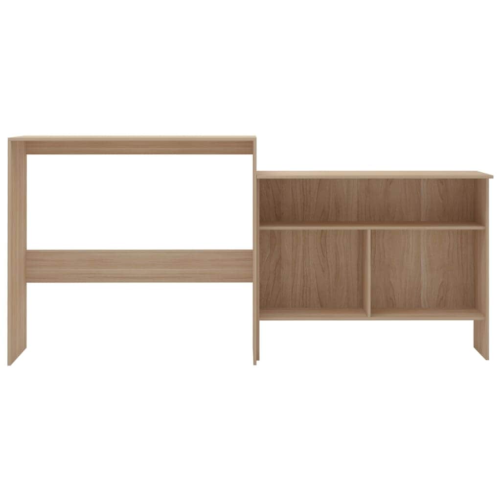 Bar Table with 2 Table Tops Oak