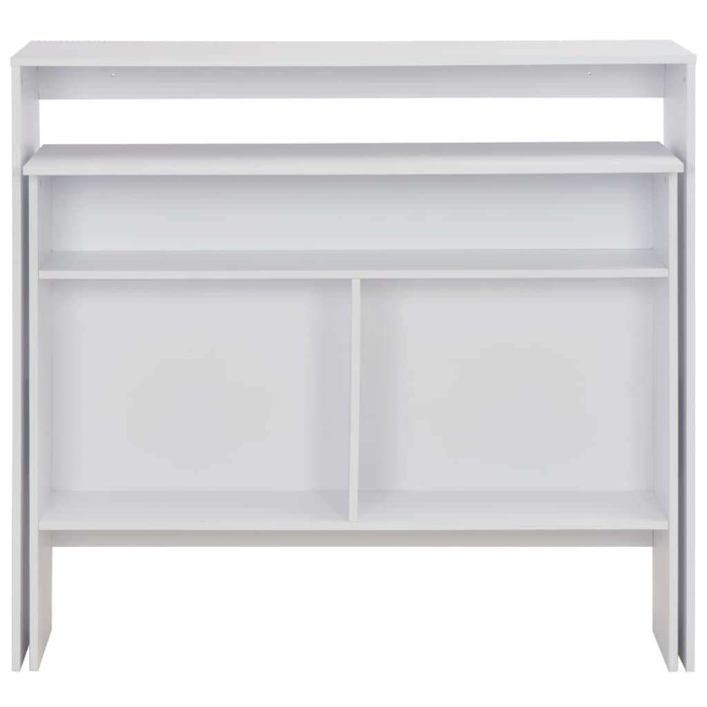 Bar Table with 2 Table Tops White