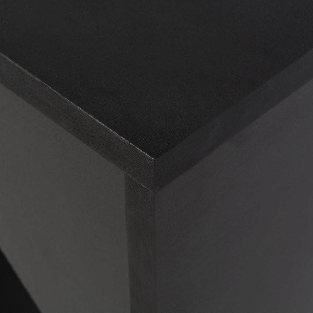 Bar Table with Moveable Shelf Black