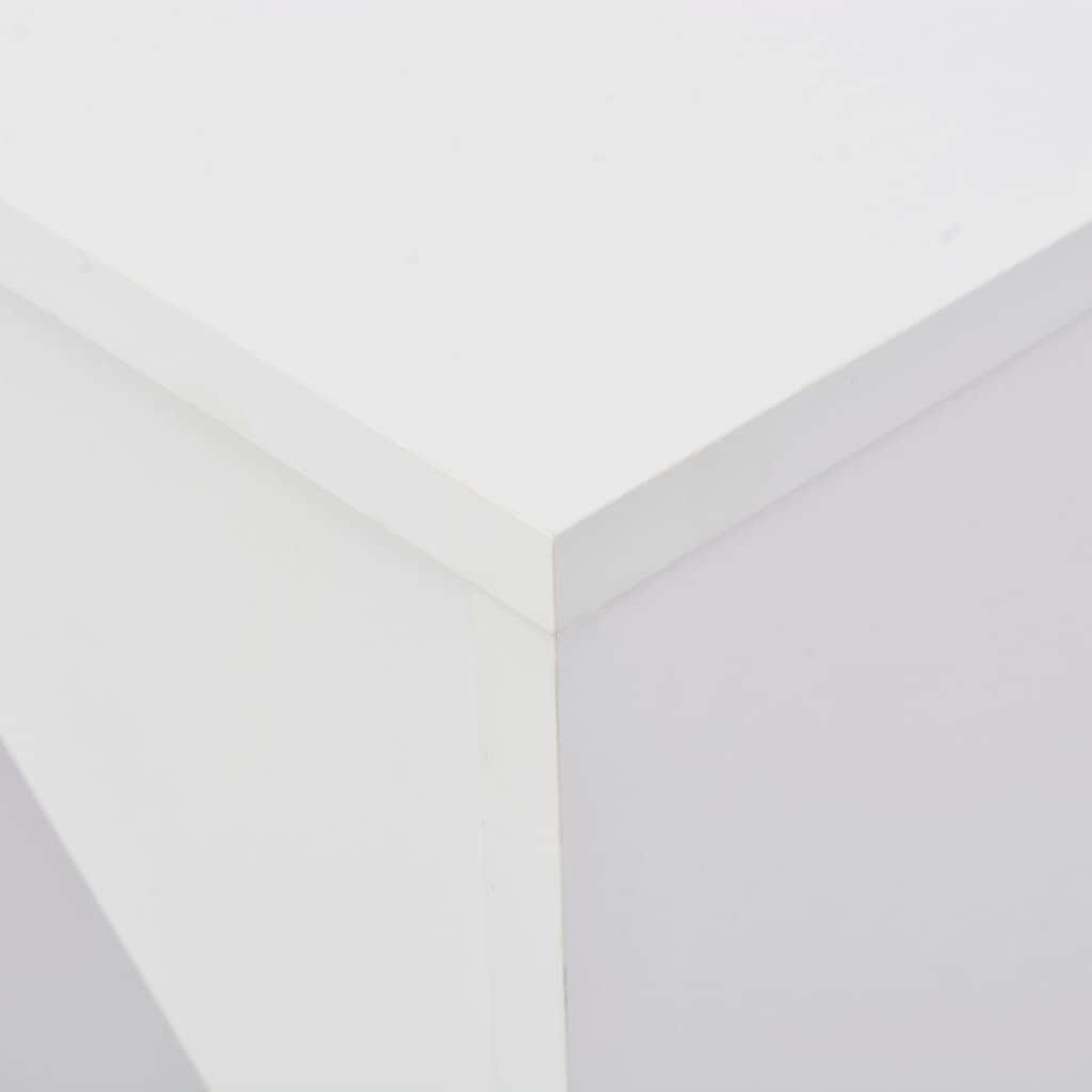 Bar Table with Moveable Shelf -White