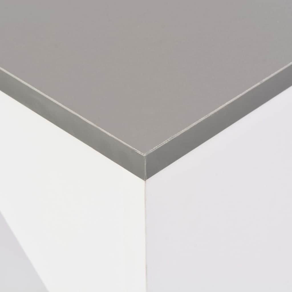 Bar Table with Moveable Shelf White