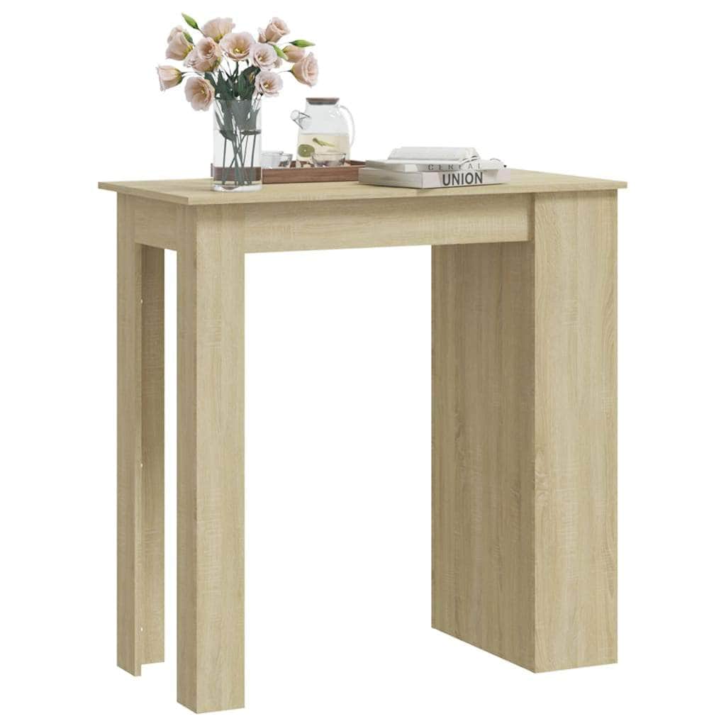 Bar Table With Storage Rack