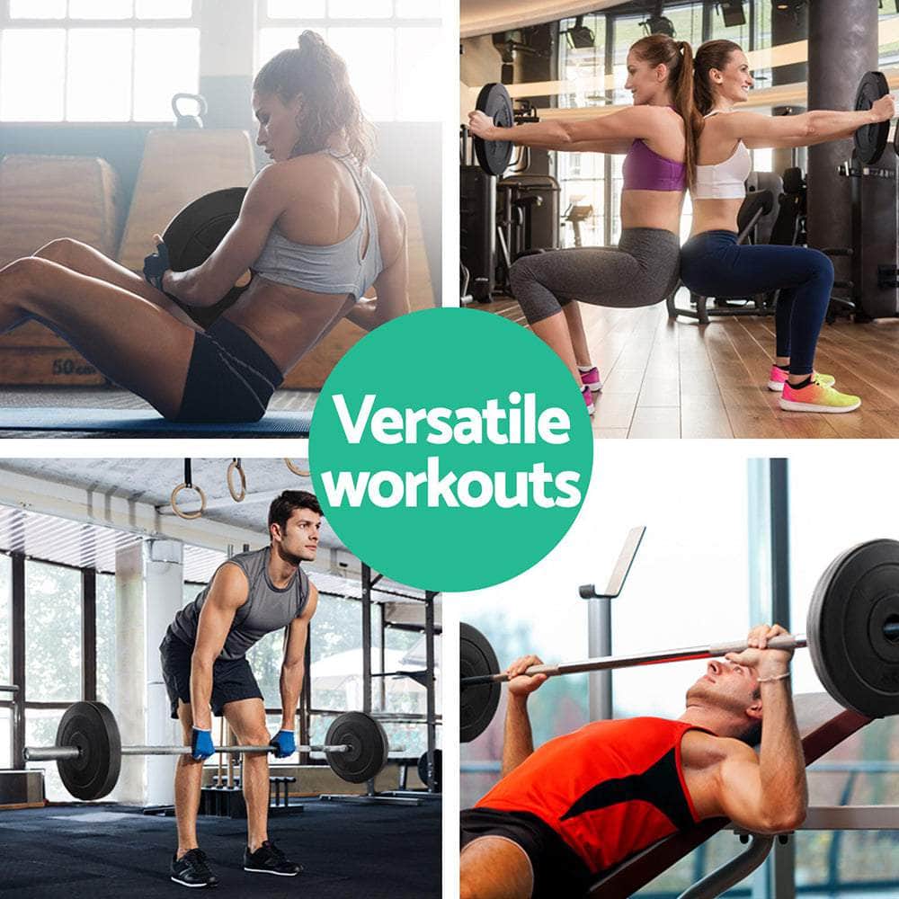 Barbell Weight Plates Standard Home Gym Press Fitness Exercise