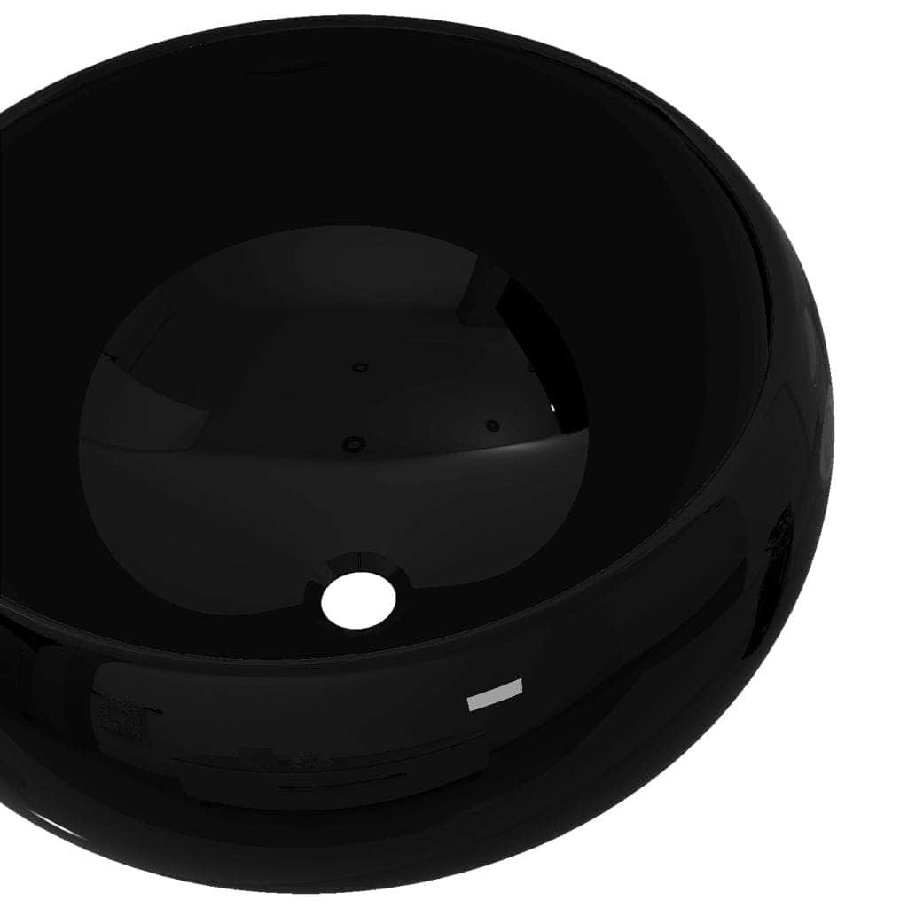 Basin Ceramic Round - Black