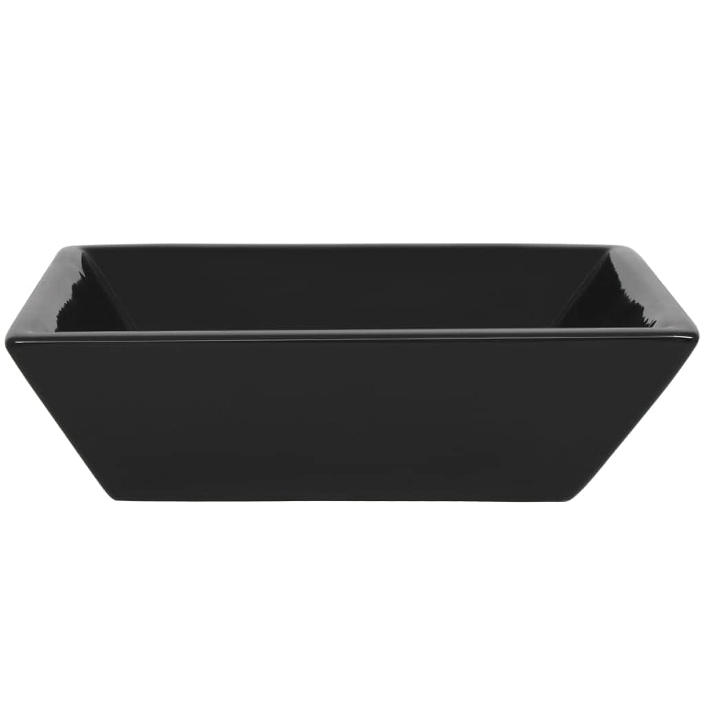 Basin Ceramic Square Black