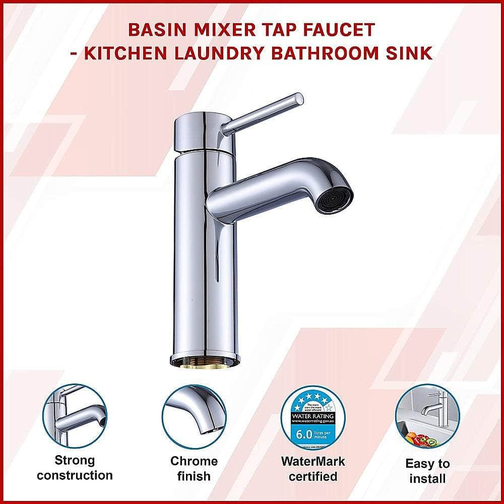 Basin Mixer Tap Faucet -Kitchen Laundry Bathroom Sink