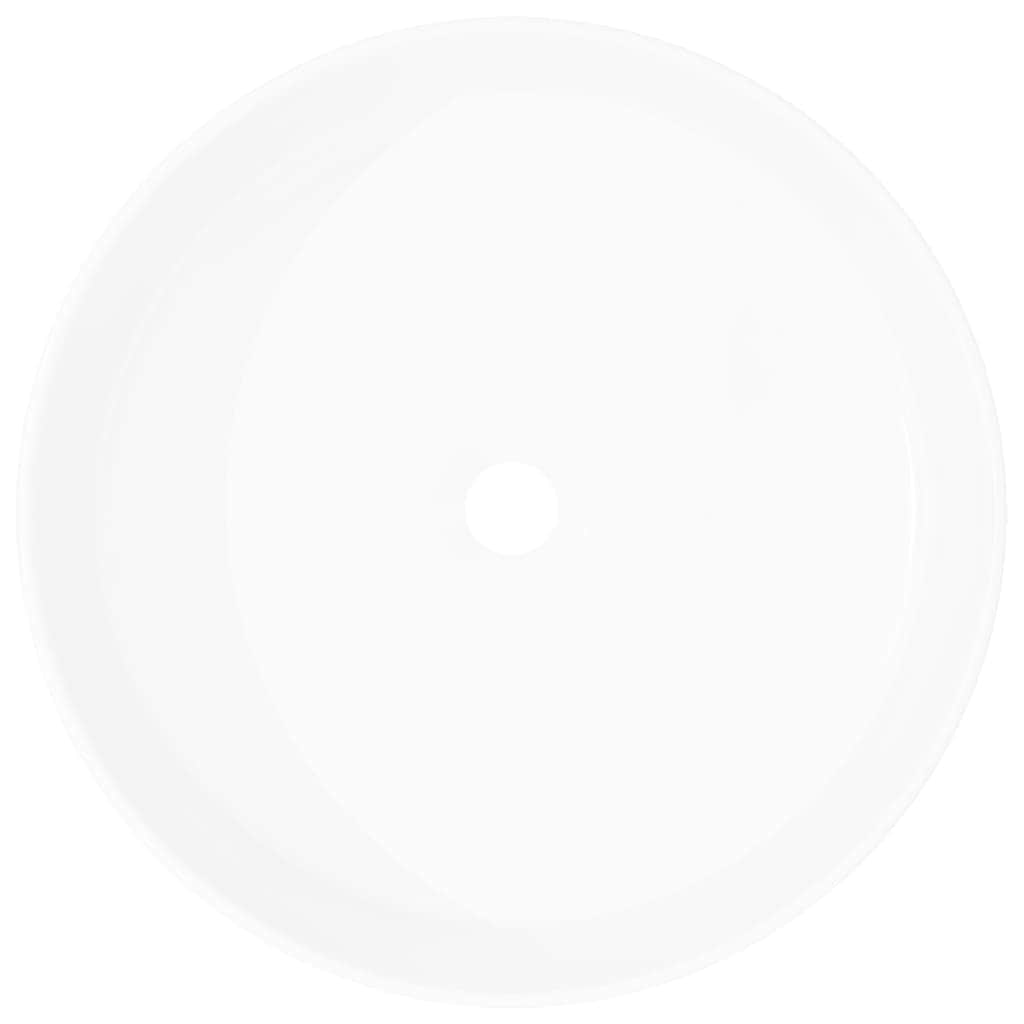 Basin Round Ceramic White L