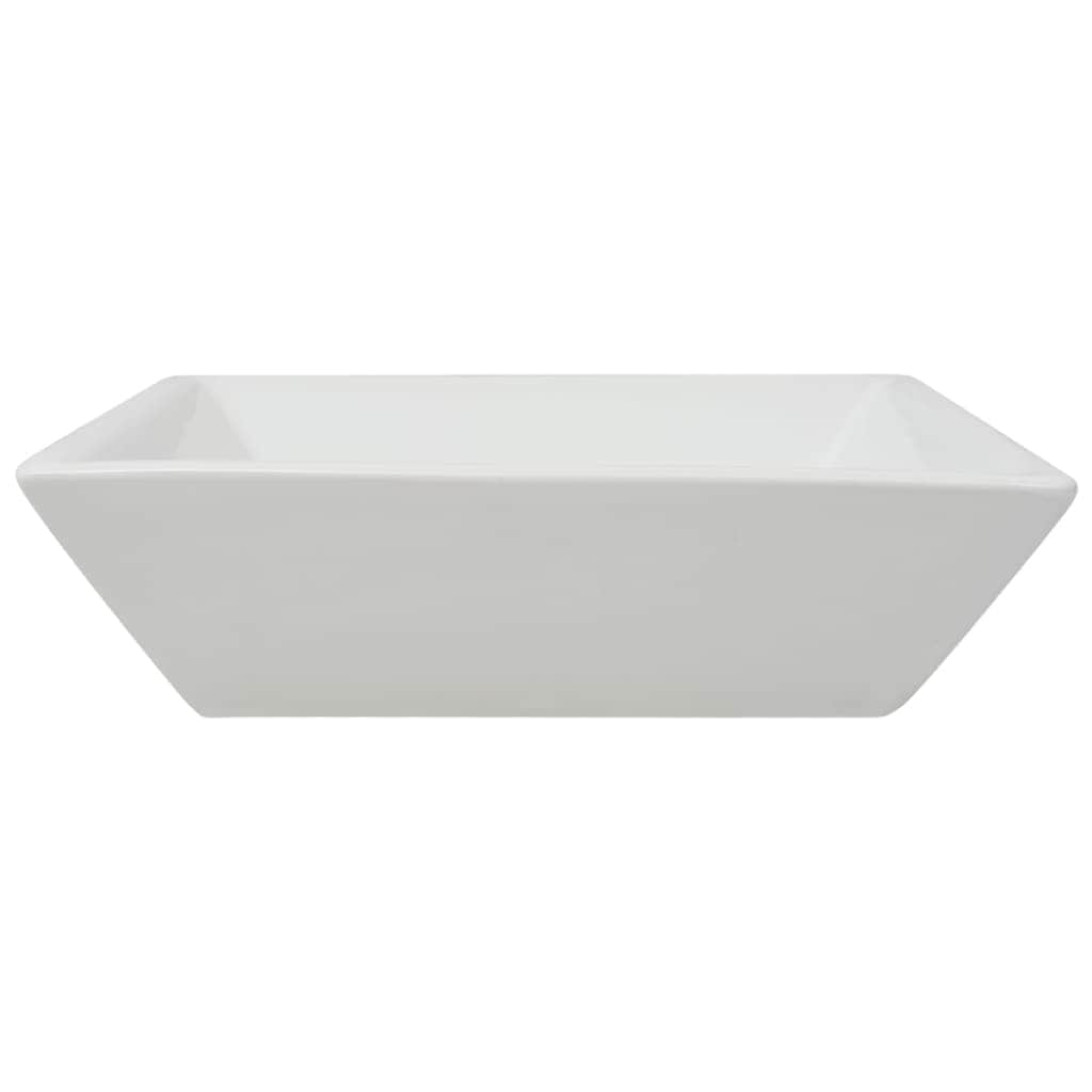 Basin Square Ceramic White